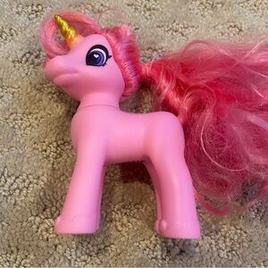 Toy, Pink and Gold Pony w/Luscious Locks
